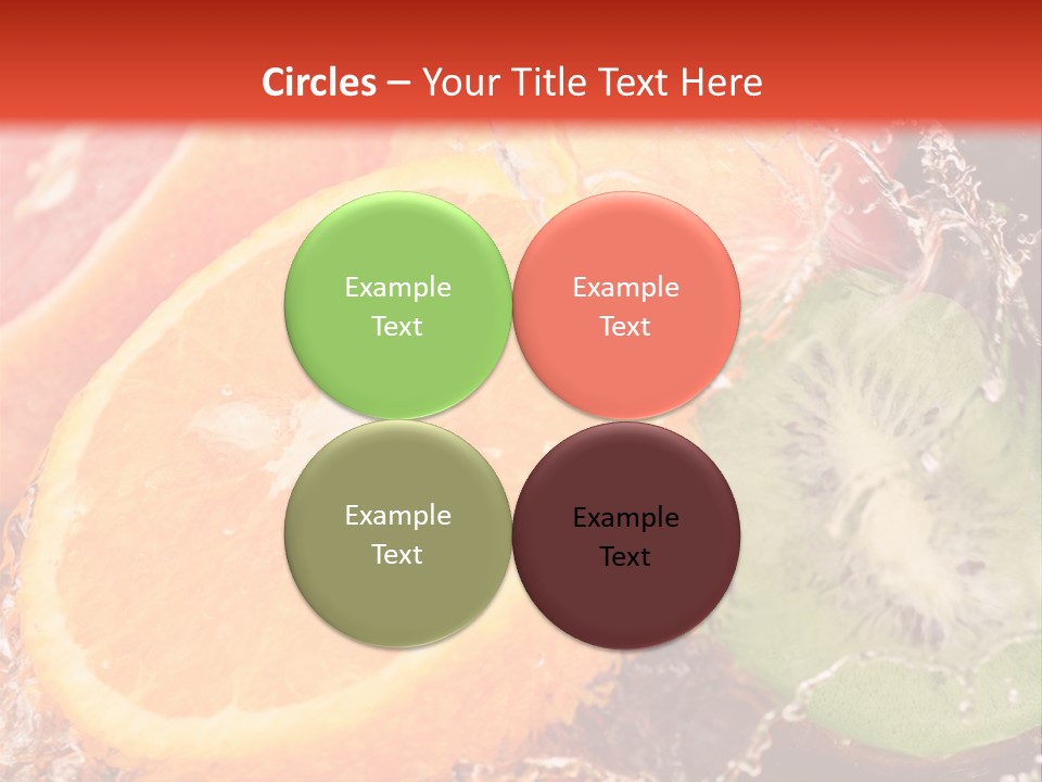 Droplet Collection Fruit PowerPoint Template