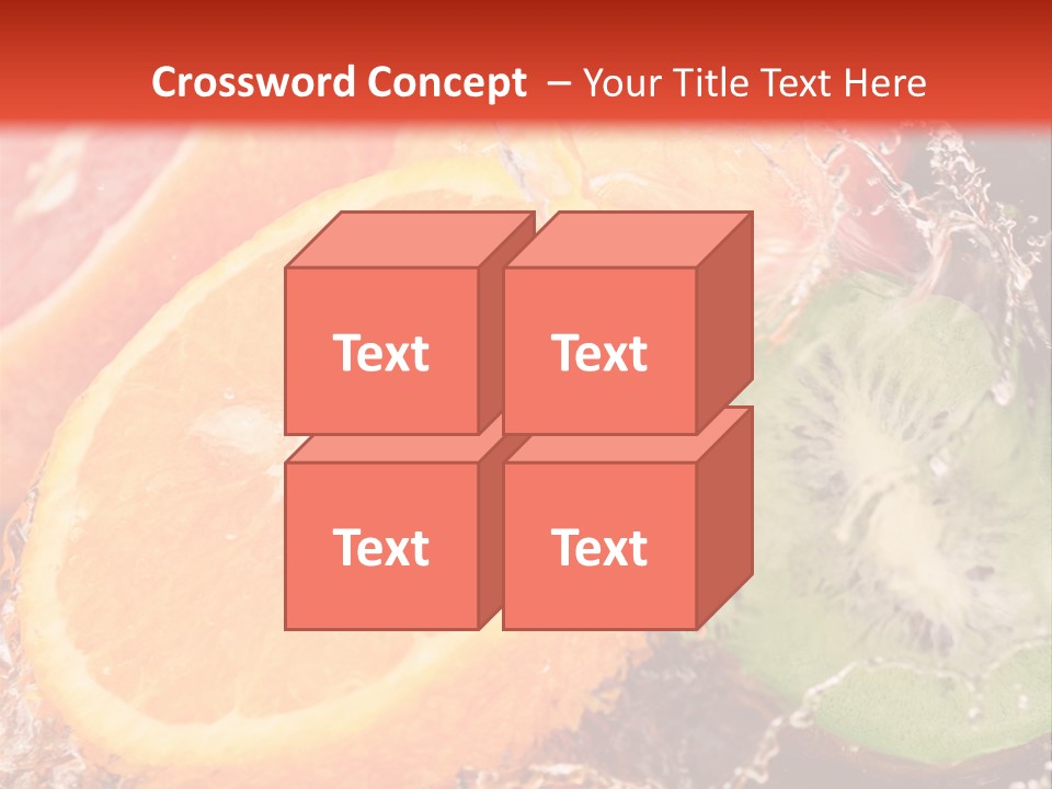 Droplet Collection Fruit PowerPoint Template