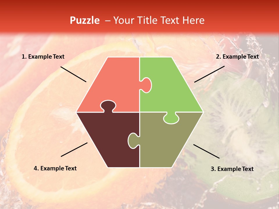 Droplet Collection Fruit PowerPoint Template