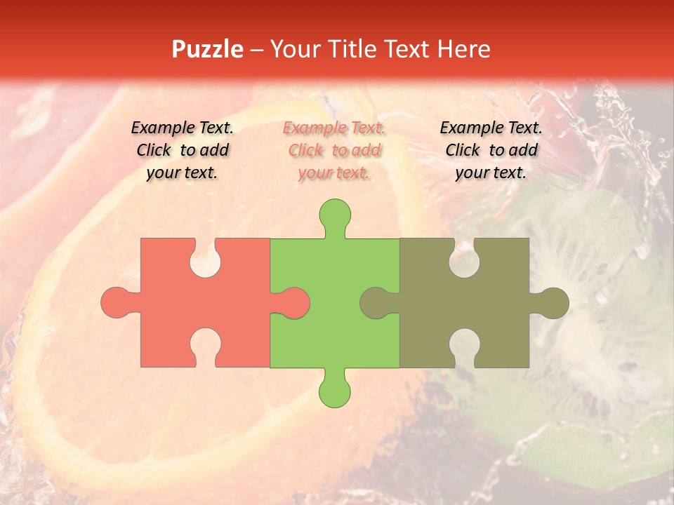 Droplet Collection Fruit PowerPoint Template