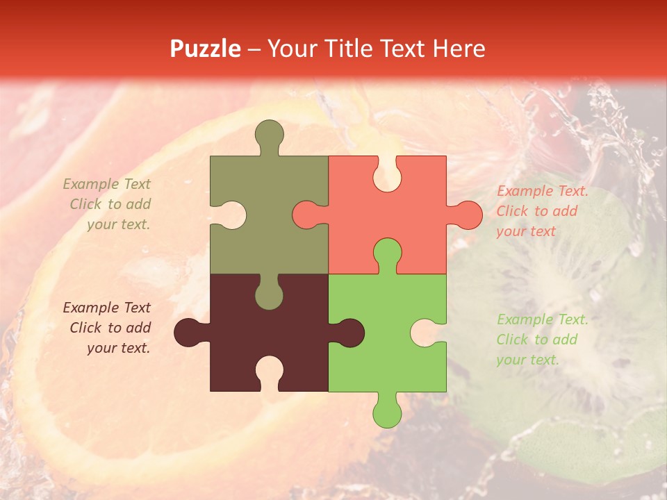 Droplet Collection Fruit PowerPoint Template