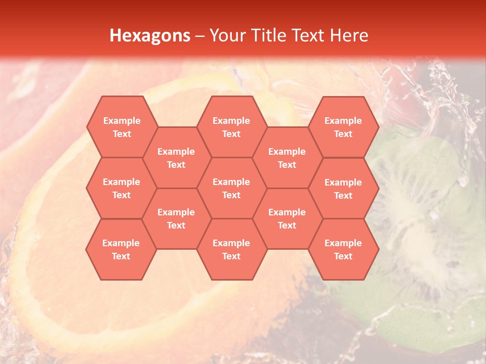 Droplet Collection Fruit PowerPoint Template