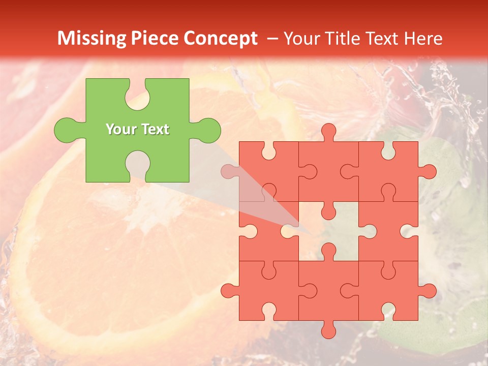 Droplet Collection Fruit PowerPoint Template