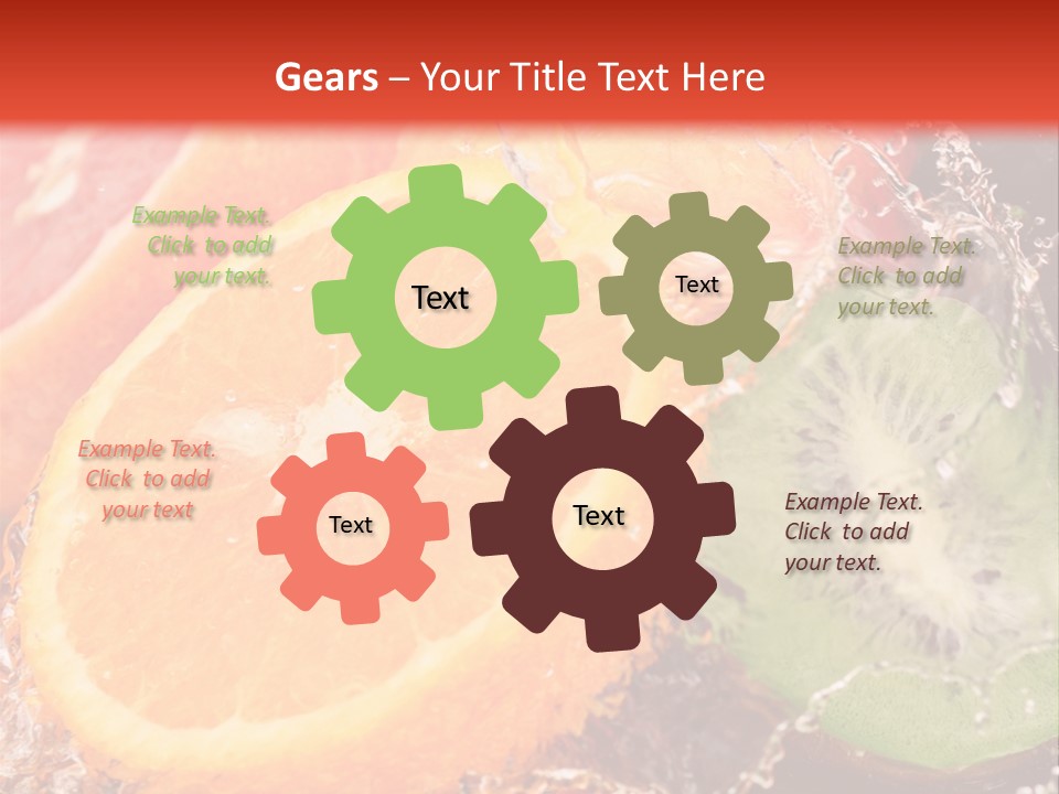 Droplet Collection Fruit PowerPoint Template