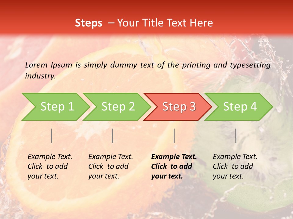 Droplet Collection Fruit PowerPoint Template
