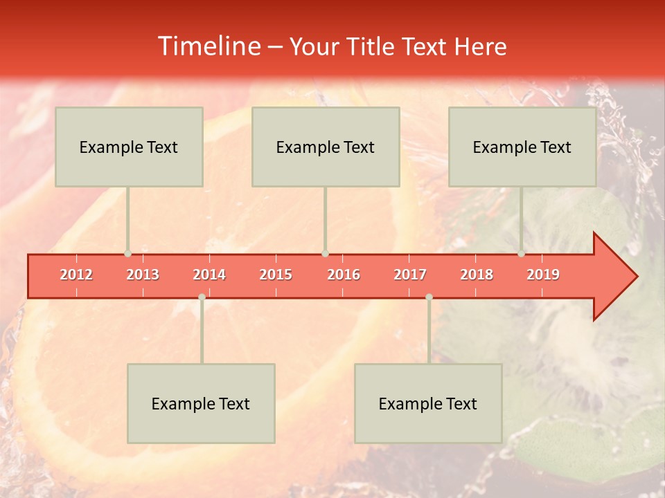 Droplet Collection Fruit PowerPoint Template