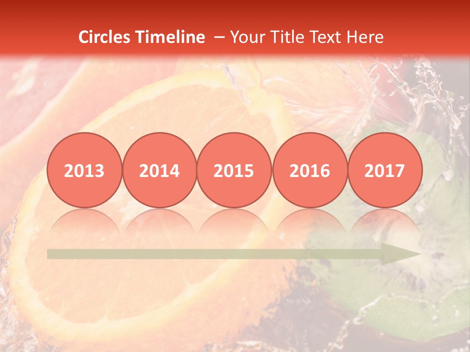 Droplet Collection Fruit PowerPoint Template