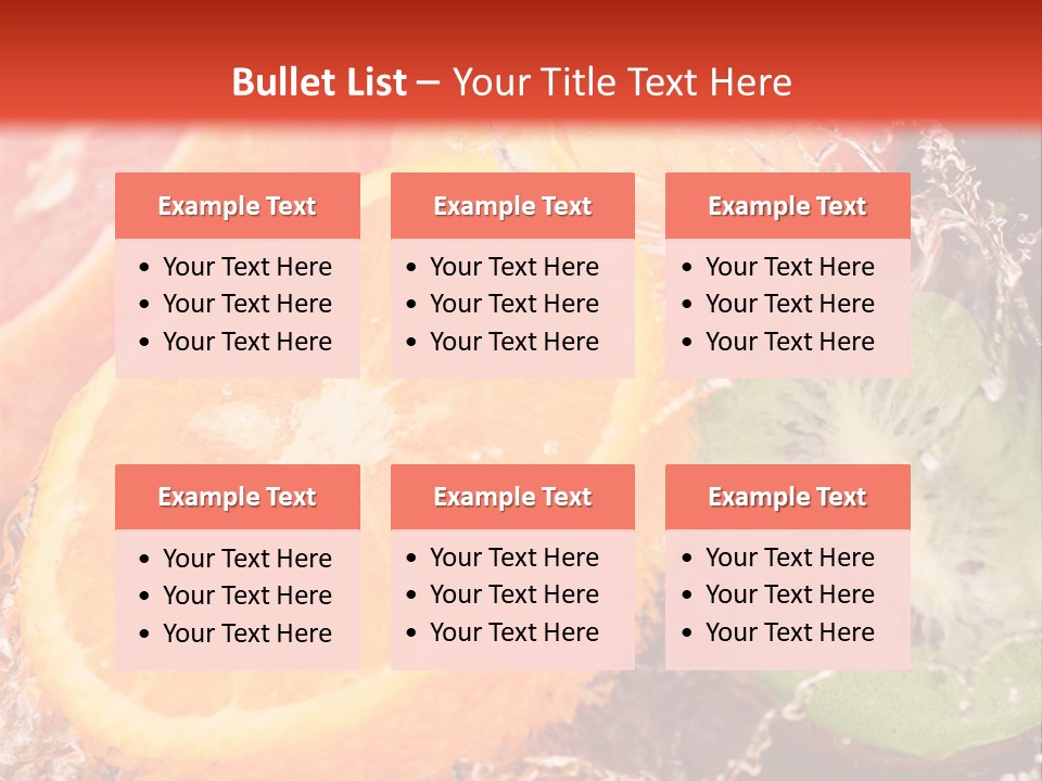 Droplet Collection Fruit PowerPoint Template