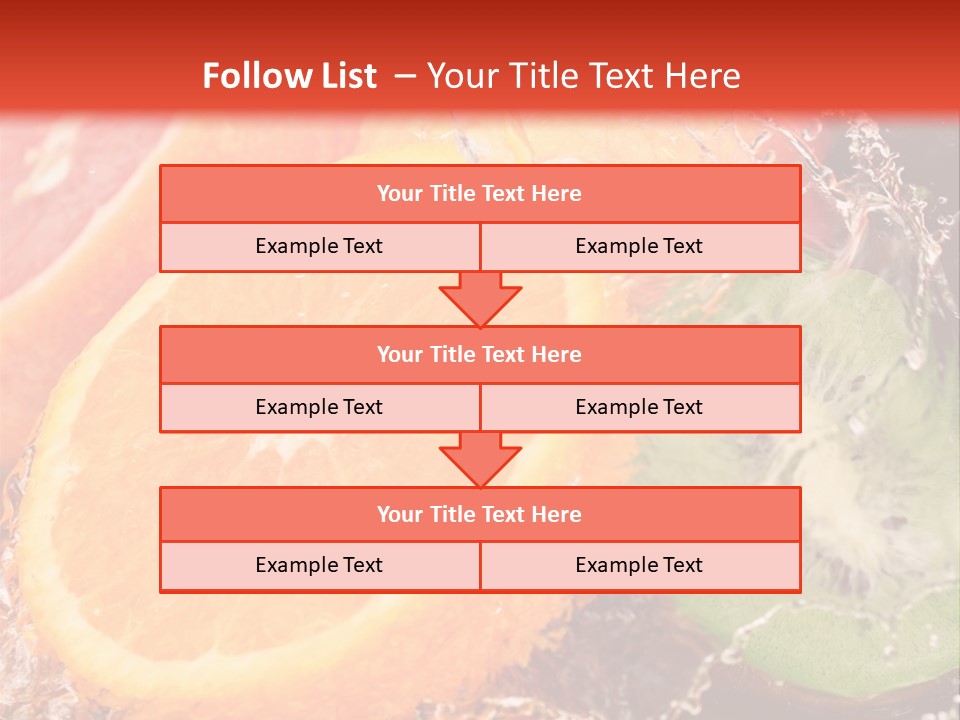 Droplet Collection Fruit PowerPoint Template