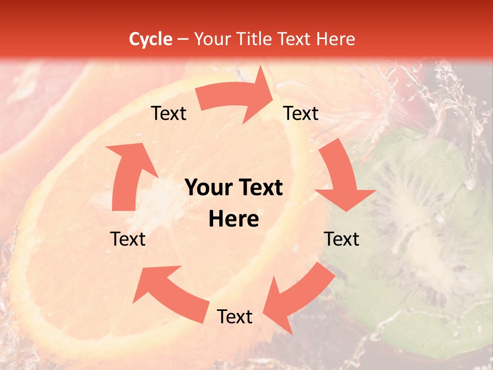 Droplet Collection Fruit PowerPoint Template