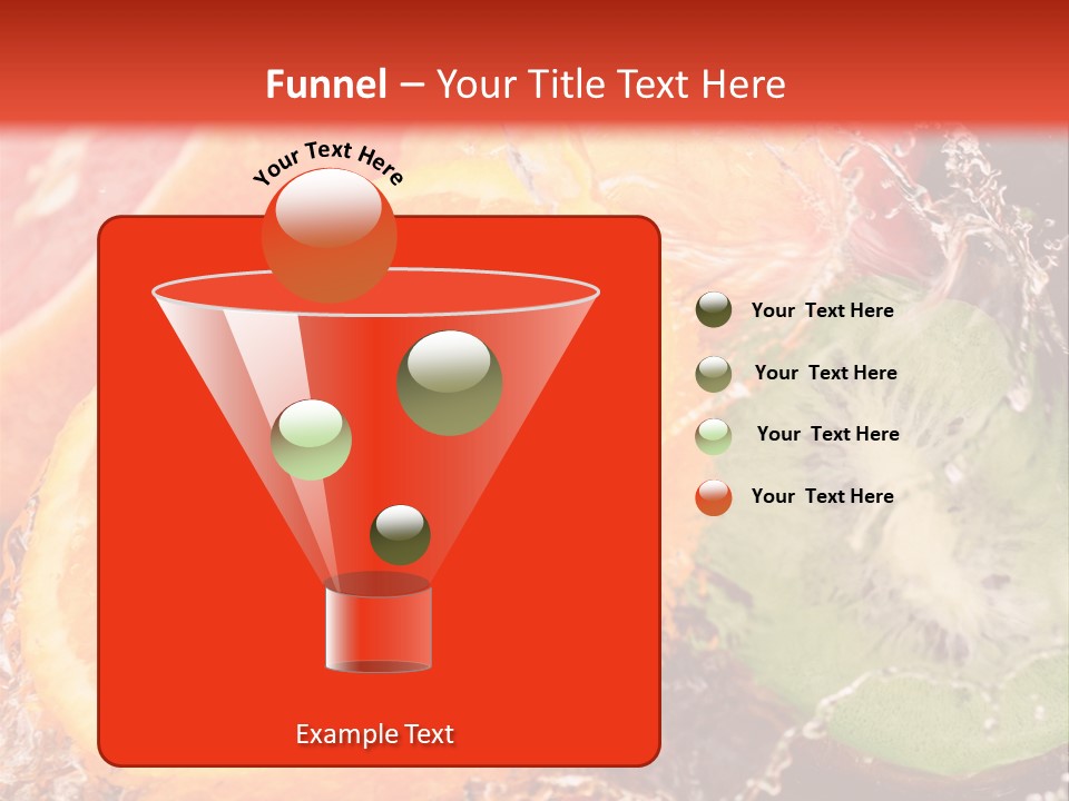 Droplet Collection Fruit PowerPoint Template