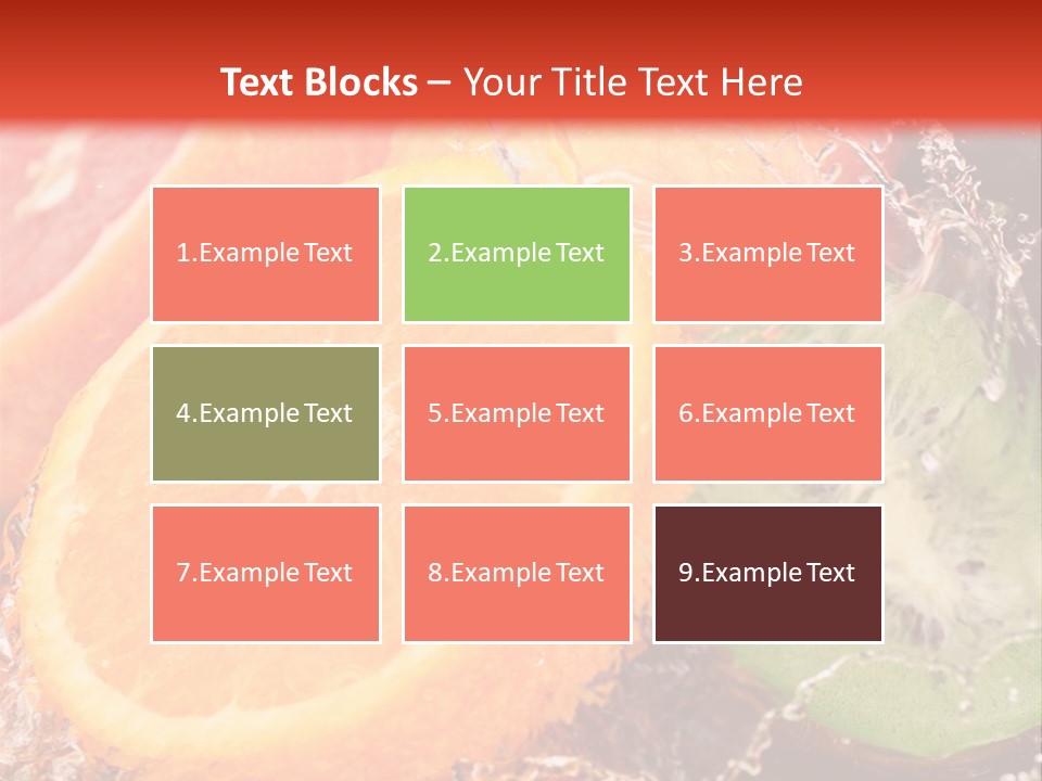 Droplet Collection Fruit PowerPoint Template