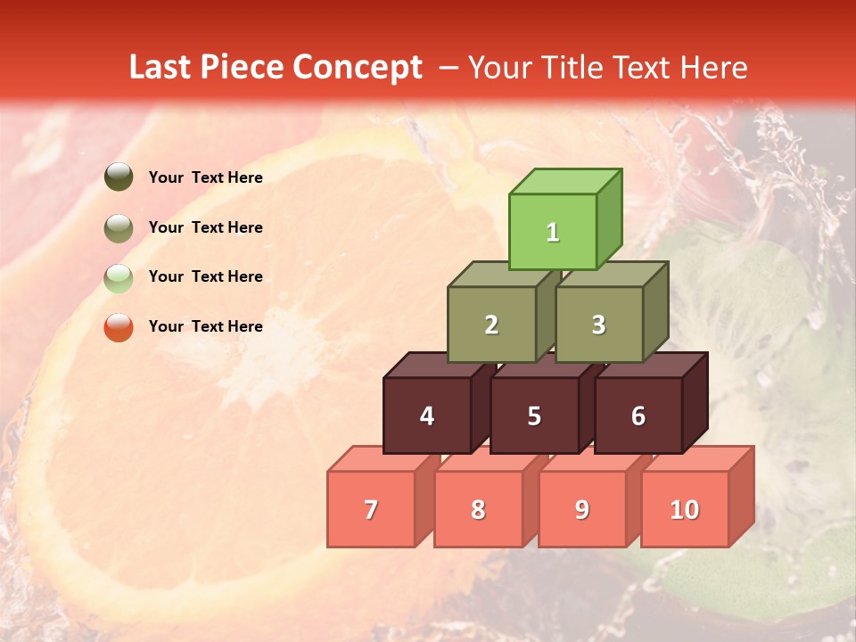 Droplet Collection Fruit PowerPoint Template