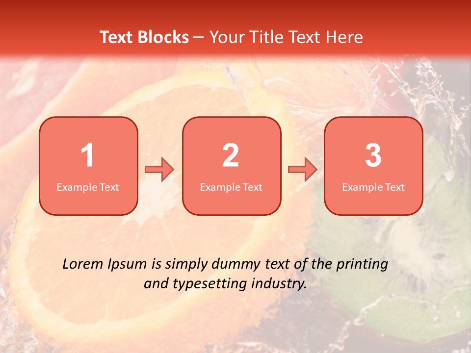 Droplet Collection Fruit PowerPoint Template