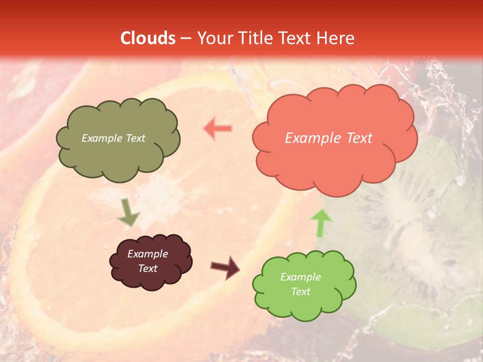 Droplet Collection Fruit PowerPoint Template