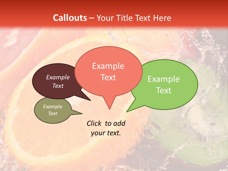 Droplet Collection Fruit PowerPoint Template