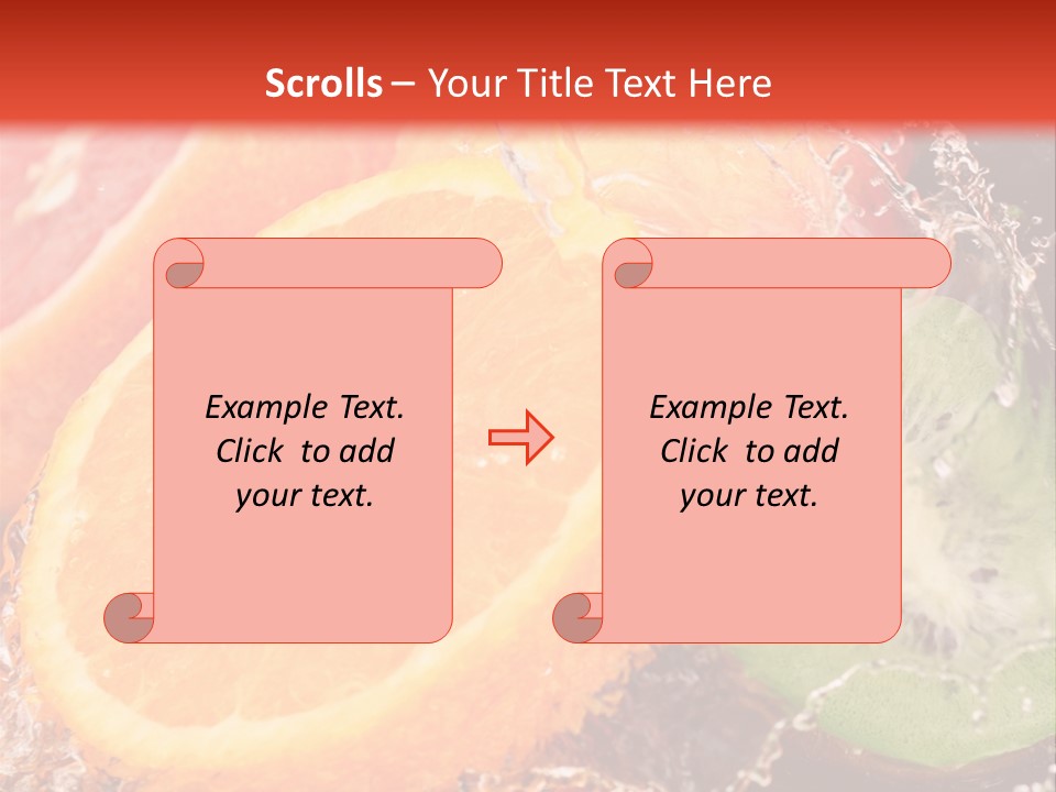 Droplet Collection Fruit PowerPoint Template