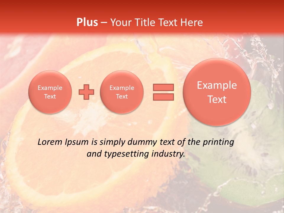 Droplet Collection Fruit PowerPoint Template