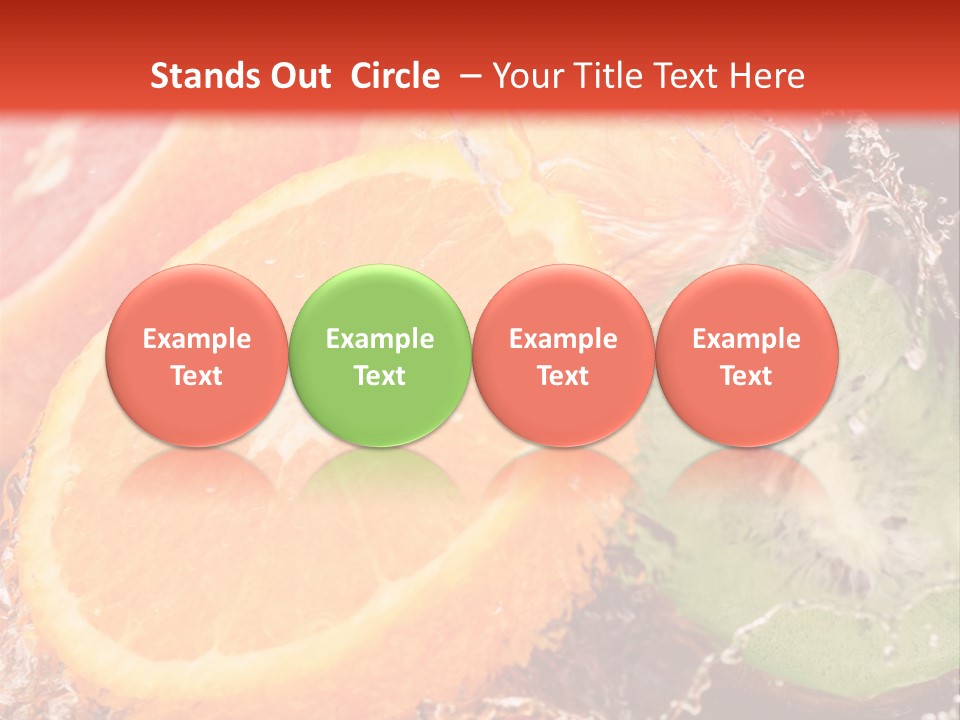 Droplet Collection Fruit PowerPoint Template