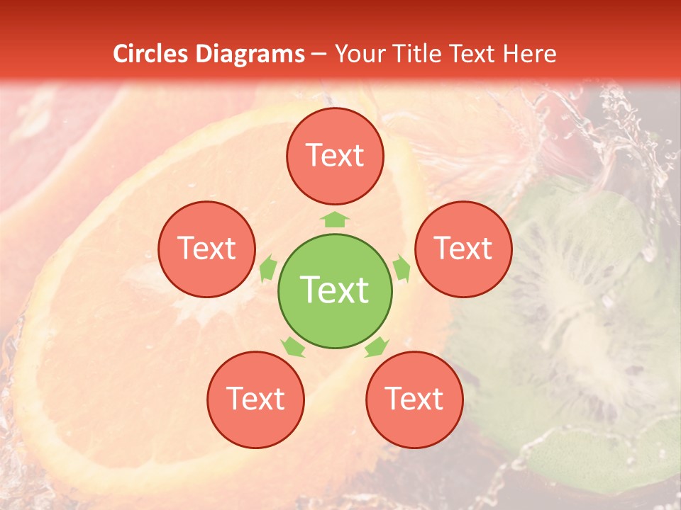 Droplet Collection Fruit PowerPoint Template