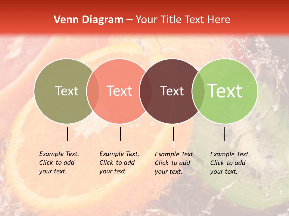 Droplet Collection Fruit PowerPoint Template