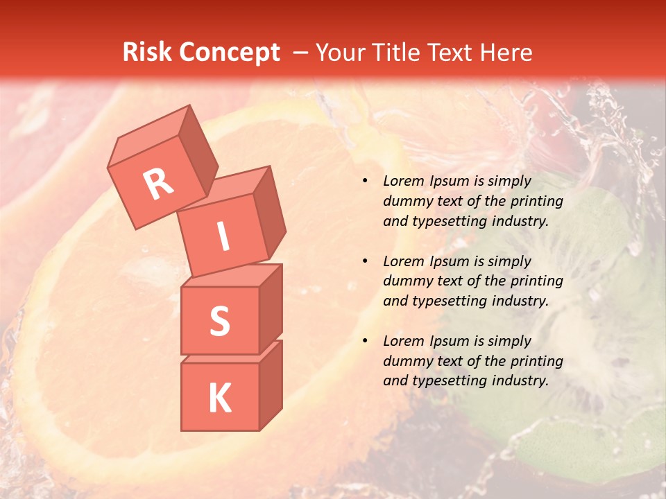 Droplet Collection Fruit PowerPoint Template