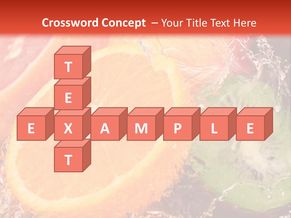 Droplet Collection Fruit PowerPoint Template