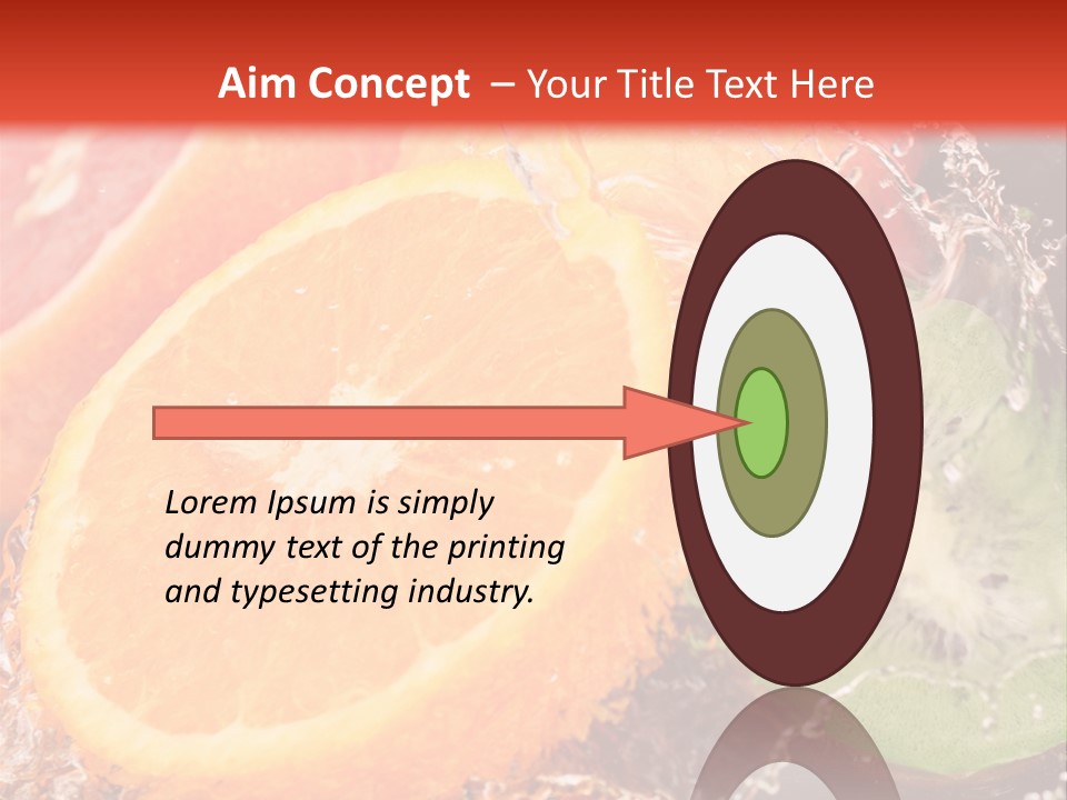 Droplet Collection Fruit PowerPoint Template