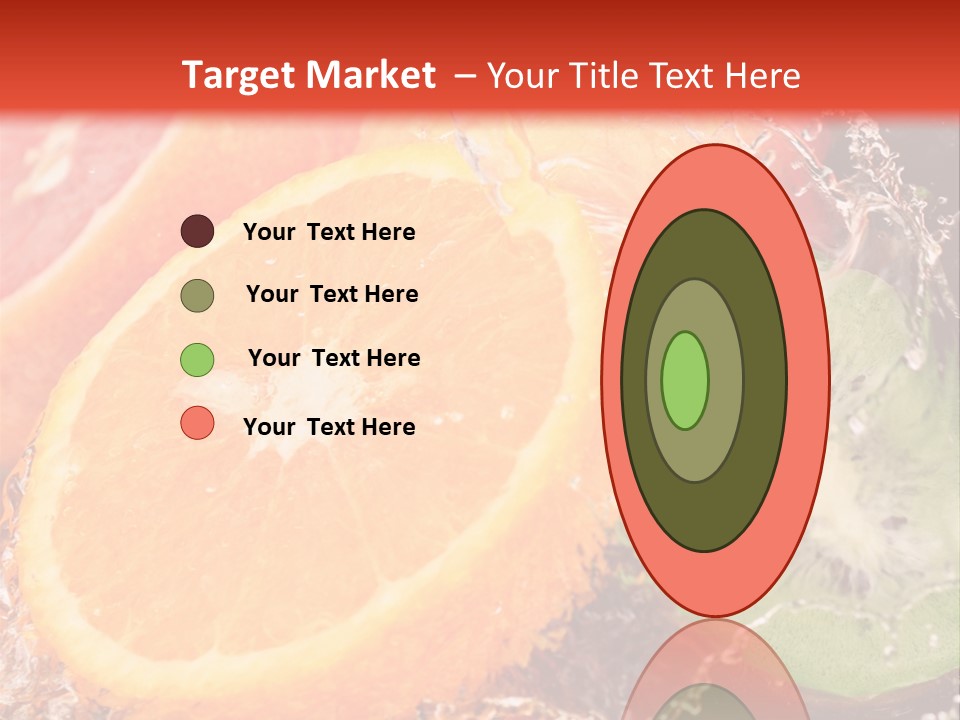 Droplet Collection Fruit PowerPoint Template