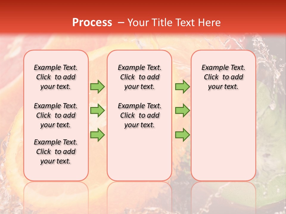 Droplet Collection Fruit PowerPoint Template