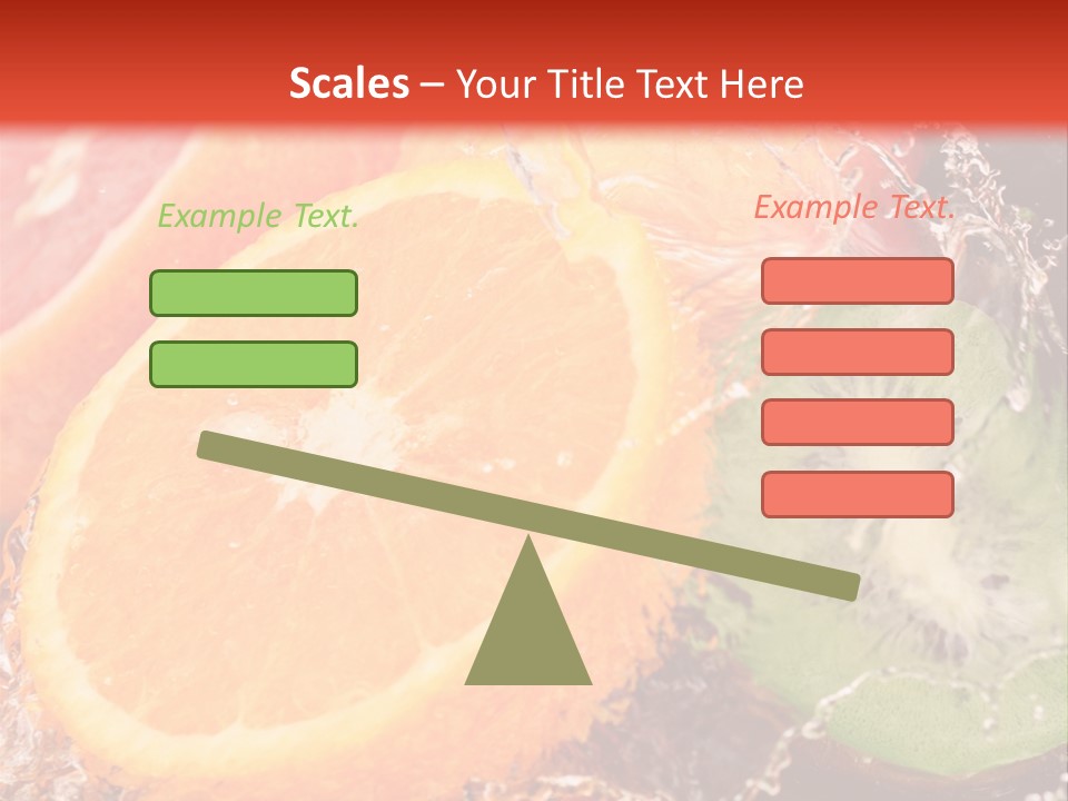 Droplet Collection Fruit PowerPoint Template