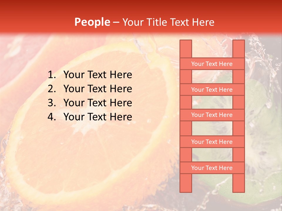 Droplet Collection Fruit PowerPoint Template