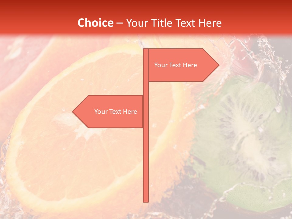 Droplet Collection Fruit PowerPoint Template