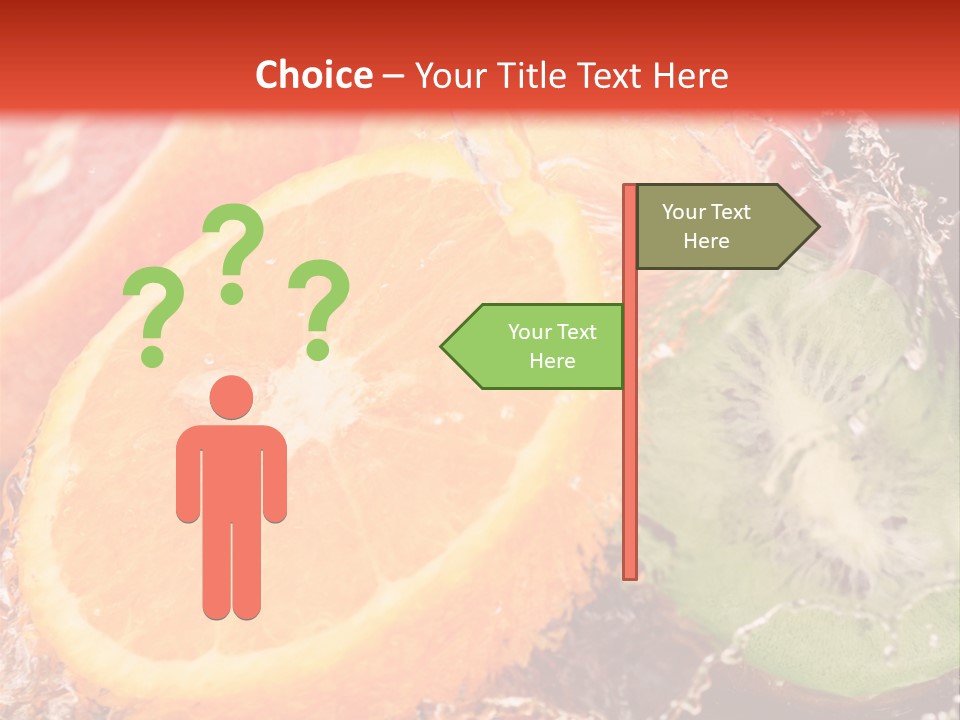 Droplet Collection Fruit PowerPoint Template