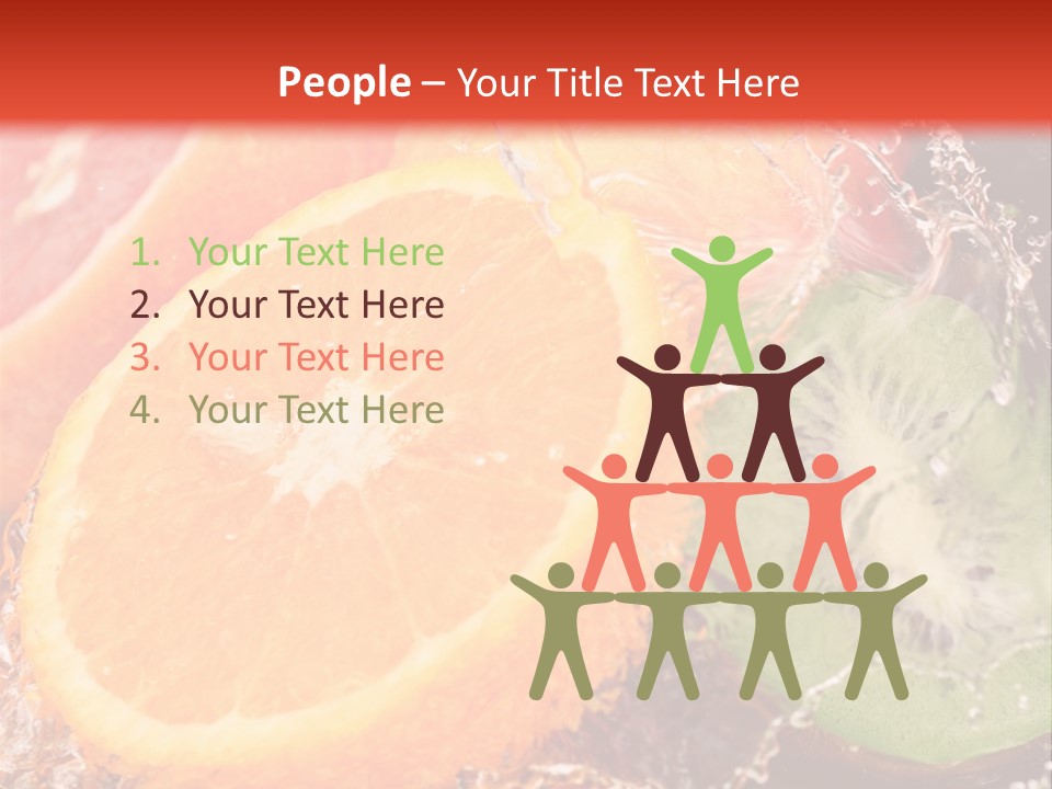 Droplet Collection Fruit PowerPoint Template