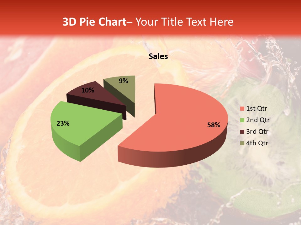 Droplet Collection Fruit PowerPoint Template