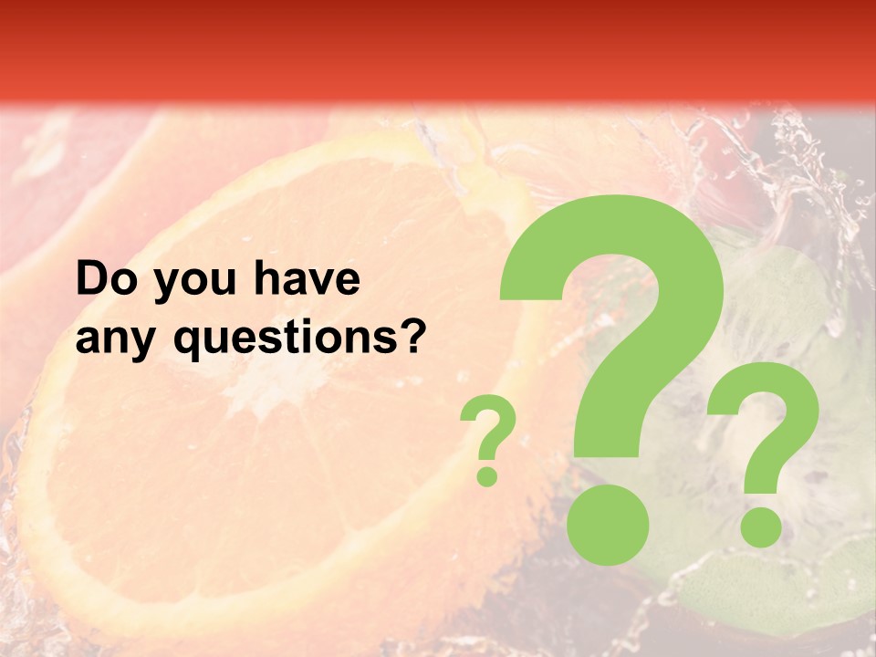 Droplet Collection Fruit PowerPoint Template