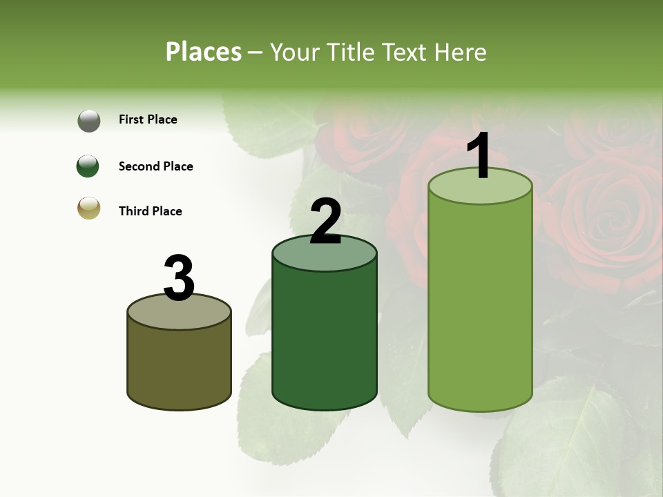 Leaf Bunch Red PowerPoint Template