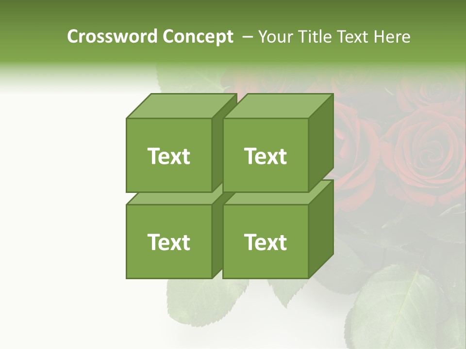 Leaf Bunch Red PowerPoint Template