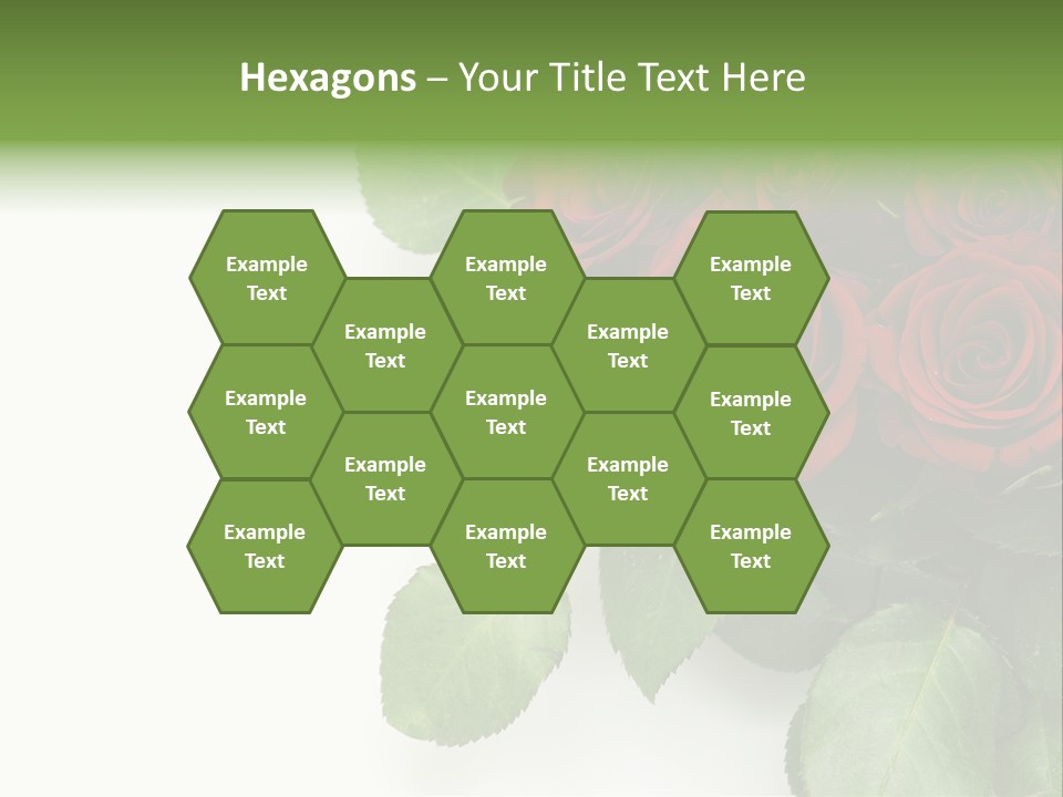 Leaf Bunch Red PowerPoint Template