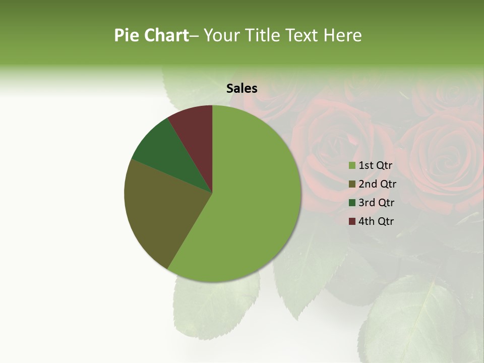 Leaf Bunch Red PowerPoint Template