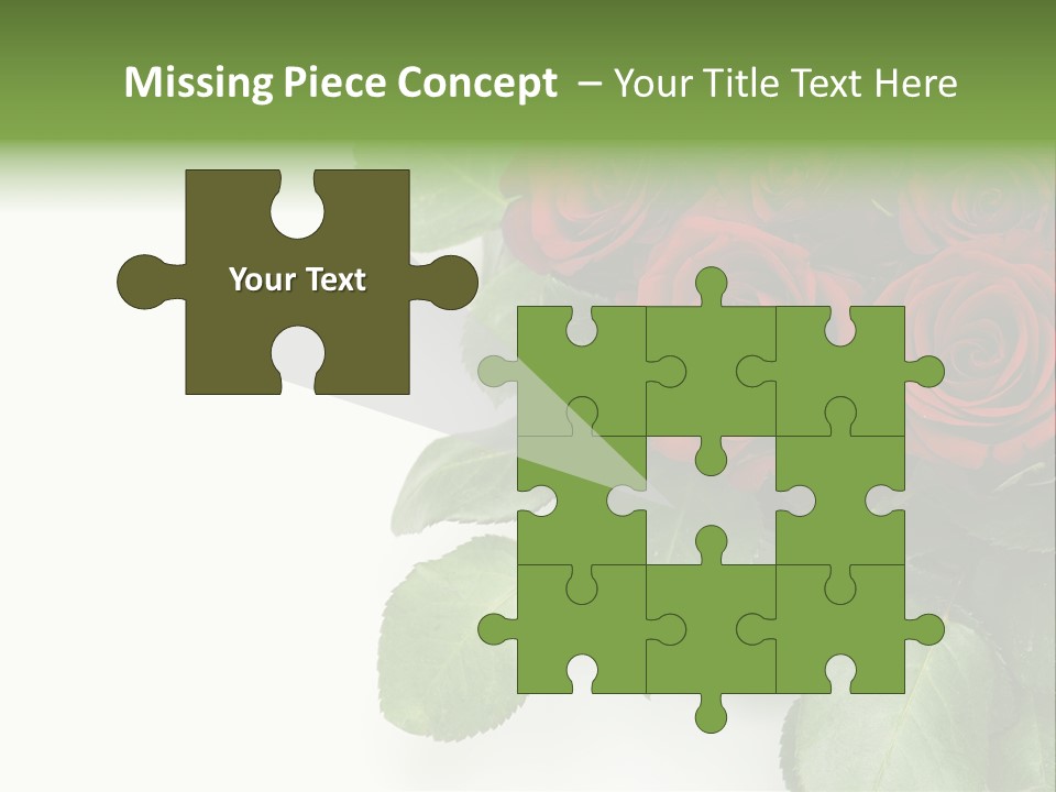 Leaf Bunch Red PowerPoint Template