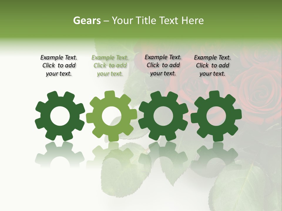 Leaf Bunch Red PowerPoint Template