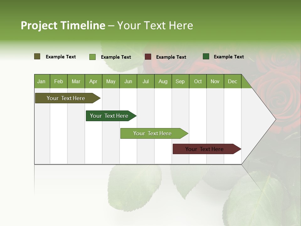 Leaf Bunch Red PowerPoint Template