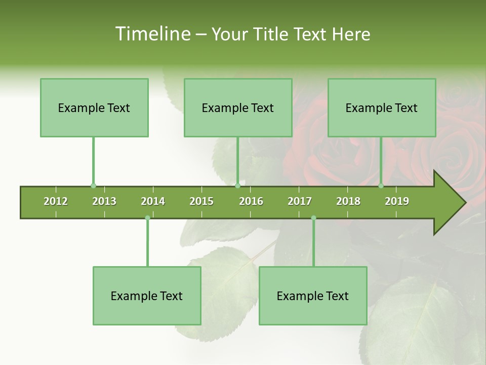 Leaf Bunch Red PowerPoint Template