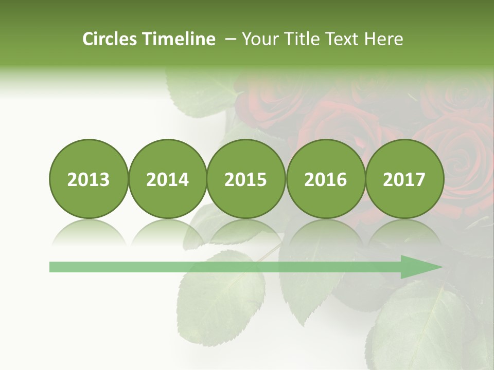 Leaf Bunch Red PowerPoint Template