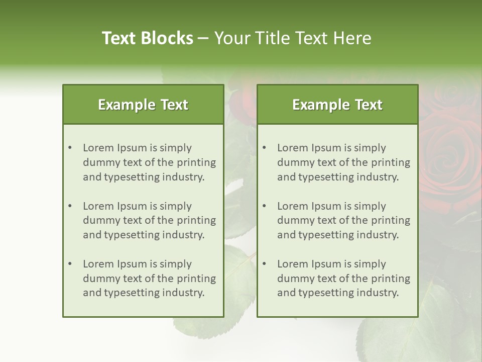 Leaf Bunch Red PowerPoint Template