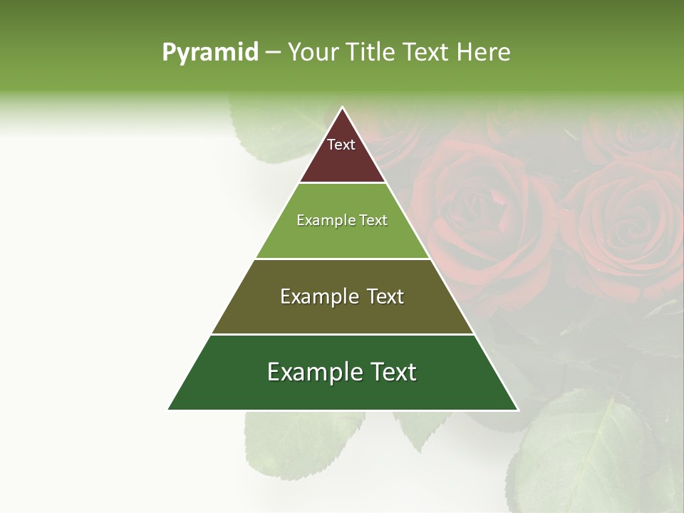 Leaf Bunch Red PowerPoint Template