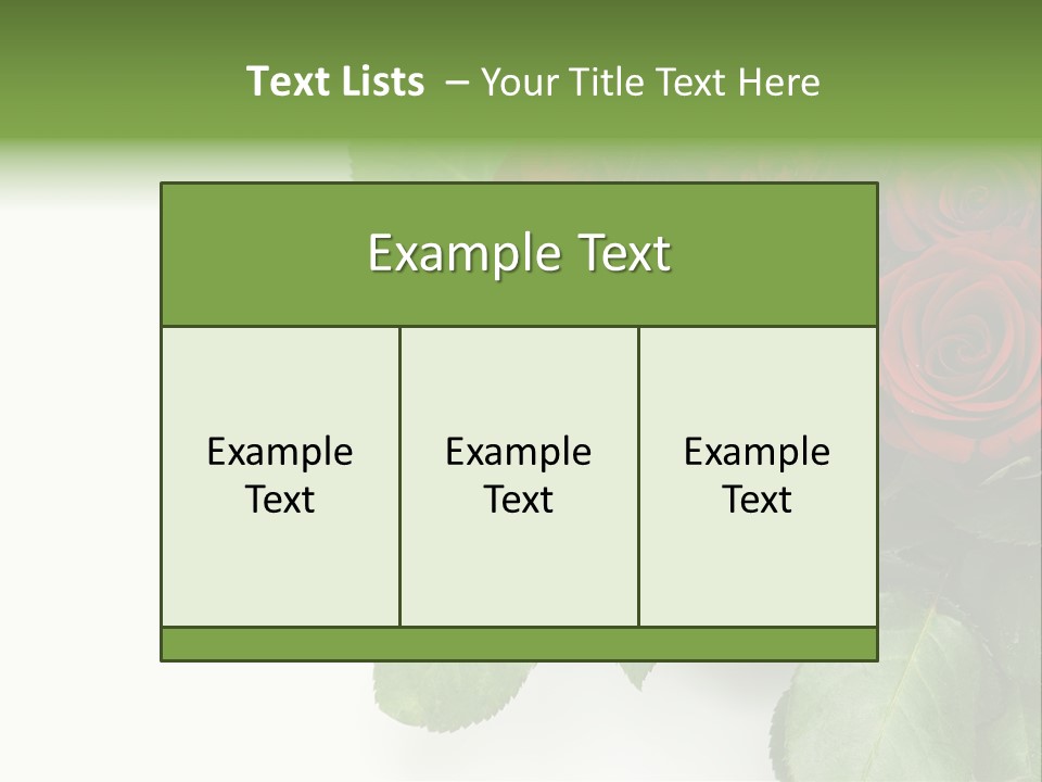 Leaf Bunch Red PowerPoint Template