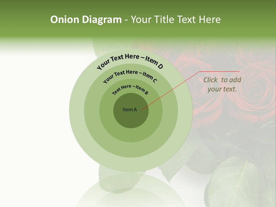 Leaf Bunch Red PowerPoint Template